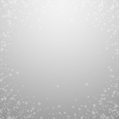 Beautiful glowing snow Christmas background. Subtl