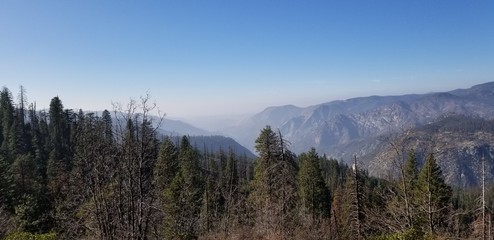 view of mountains in autumn