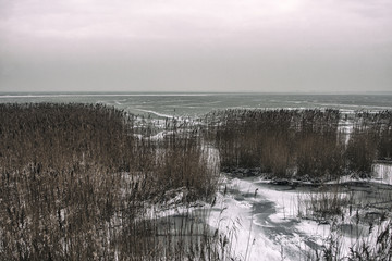 coast of the frozen sea