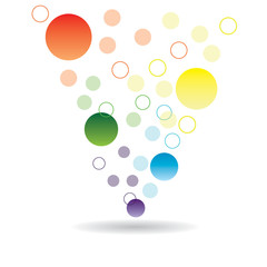 abstract background with bubbles