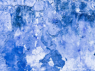 old blue wall stone structure as background