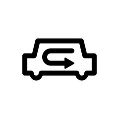Fototapeta premium car air conditioner icon with line style