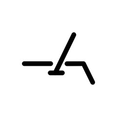 Car antenna icon with line style