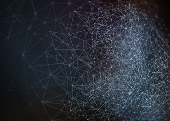 Illustration of a network and nodes.