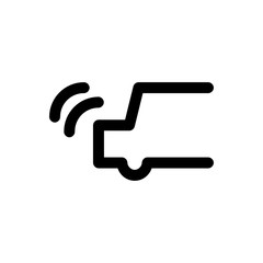 car sensors icon with line style
