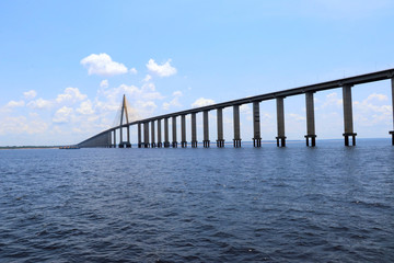 Obraz premium The Manaus Iranduba Bridge - Rio Negro, Manaus, Brazil