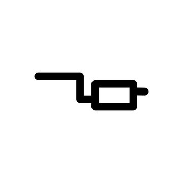 recommend clip art: car exhaust icon with a line style
