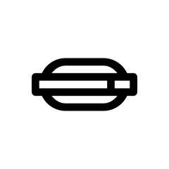 Car door handle icon with line style