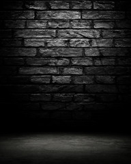 dark empty interior room. may used as background.