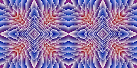 Seamless kaleidoscope colorful pattern.