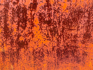 old rusty vintage metal wall as background