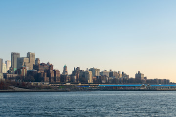 Fototapeta na wymiar Brooklyn Heights Skyline with the East River in New York City