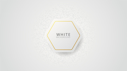 Abstract white background or texture with geometric shapes trendy modern and minimalist for cover design, wallpaper. Creative geometric simple design. EPS 10 vector.