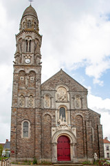 Fototapeta na wymiar Saint-Fiacre. Extérieur de l'église. Côtes-d'Armor. Bretagne