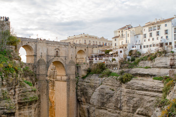 Fototapeta na wymiar Puente de Ronda, Andalusia, Spain. Andalusian brigde in Ronda.