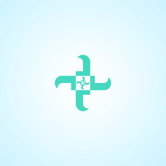 medical logo design free vector