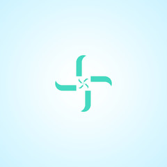 Fototapeta premium medical logo design free vector