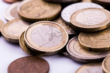 Currency - Pile Of Euro Coins