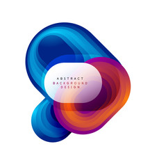 Vector abstract geometric bubble banner created with round shapes. Trendy simple button. Illustration For Wallpaper, Banner, Background, Card, Book Illustration, landing page
