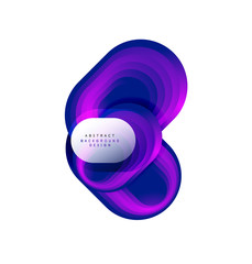 Vector abstract geometric bubble banner created with round shapes. Trendy simple button. Illustration For Wallpaper, Banner, Background, Card, Book Illustration, landing page