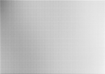 Abstract monochrome half-tone. Black and white print pattern