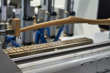 Production of complex parts on the coordinate boring machine with CNC.