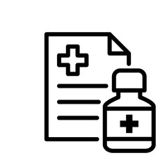 Obraz premium Recipe Icon Vector Simple Design