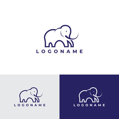 mammoth logo for your business , simple clean logo full vector template