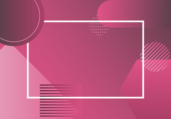 Pink Abstract geometric vector design template