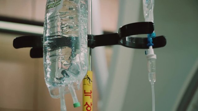 Transparent drip with medical preporates