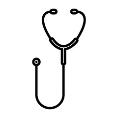 Stethoscope icon vector simple design