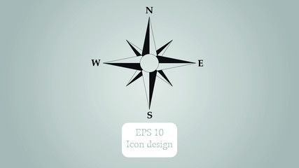 Vector compass rose icon design