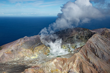 White Lake, New Zealand Volcano