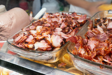 Street food - chopped bacon