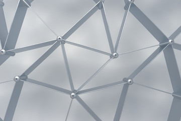 Abstract structure with triangular shapes