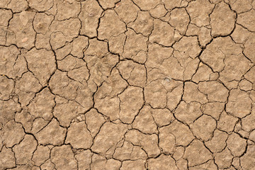 Wall texture soil dry crack pattern of drought lack of water of nature brown old broken background.