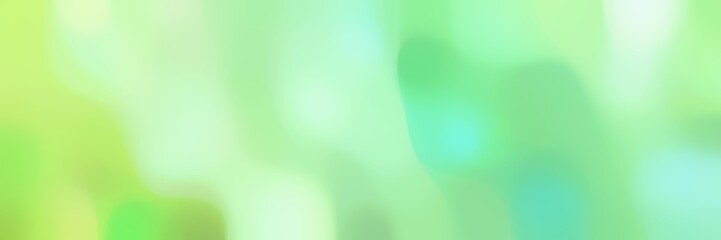 unfocused bokeh horizontal background with tea green, light green and pale turquoise colors space for text or image