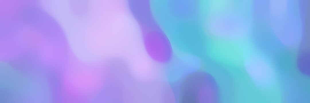unfocused bokeh horizontal background with corn flower blue, lavender blue and light pastel purple colors space for text or image