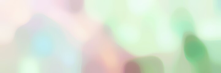 blurred bokeh iridescent horizontal background with beige, dark sea green and pastel gray colors space for text or image