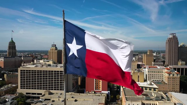 4K State Flag of Texas USA