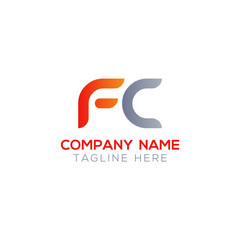 Initial FC Letter Linked Logo. Creative Letter FC Modern Business Logo Vector Template. FC Logo Design