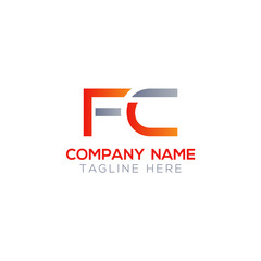 Initial FC Letter Linked Logo. Creative Letter FC Modern Business Logo Vector Template. FC Logo Design