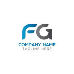 Initial FG Letter Linked Logo. Creative Letter FG Modern Business Logo Vector Template. FG Logo Design