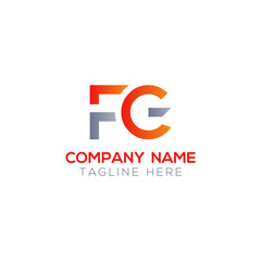 Initial FG Letter Linked Logo. Creative Letter FG Modern Business Logo Vector Template. FG Logo Design