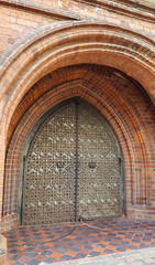 Fototapeta premium Exterior of St. Anne's Church. Vilnius, Lithuania.