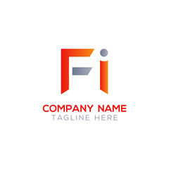 Initial FI Letter Linked Logo. Creative Letter FI Modern Business Logo Vector Template. F I Logo Design
