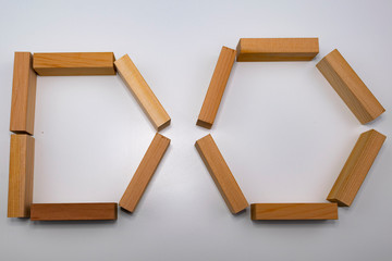 DO text from wooden blocks