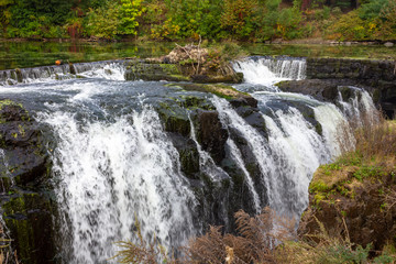 fallen water waterfalls paterson great falls usa