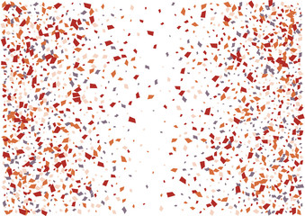 Festive color rectangle confetti background. Abstract frame confetti texture for holiday, postcard, poster, website, carnivals, birthday and children's parties. Cover confetti mock-up. Wedding card