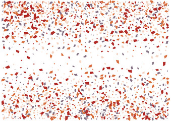 Festive color rectangle confetti background. Abstract frame confetti texture for holiday, postcard, poster, website, carnivals, birthday and children's parties. Cover confetti mock-up. Wedding card
